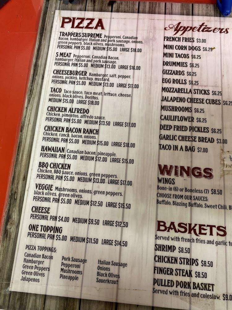 Trappers Pizzeria Menu image 3